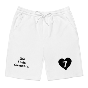White Shorts Life Feels Complete - Seven Of Heart